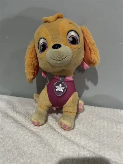 Paw Patrol Skye Plush Stuffed Animal Toy Talking Lights Puppy 2013 Spin