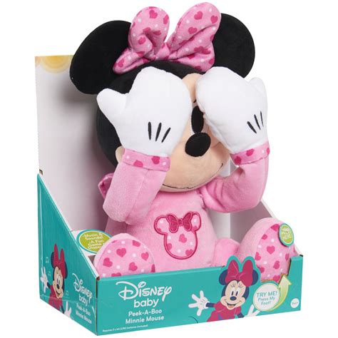 Disney Baby Peek A Boo Plush Minnie In Package