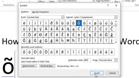 How To Put Accents On Letters In Word Youtube