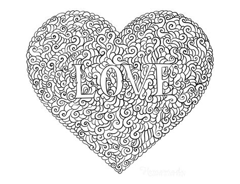 38 Printable Coronary Heart Coloring Pages For Adults Self Help And