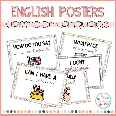 Classroom Language Posters Kumubox Com
