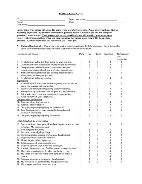 Sample Staff Satisfaction Survey How To Create A Staff Satisfaction