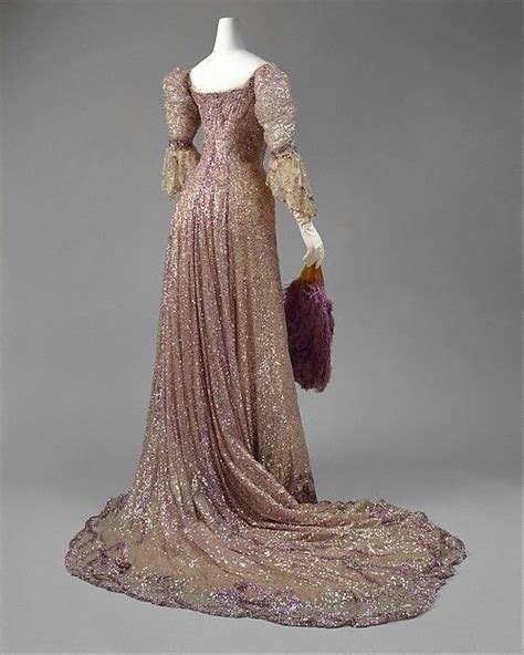Ephemeral Elegance “ Spangled Evening Gown 1902 Designed By Henriette