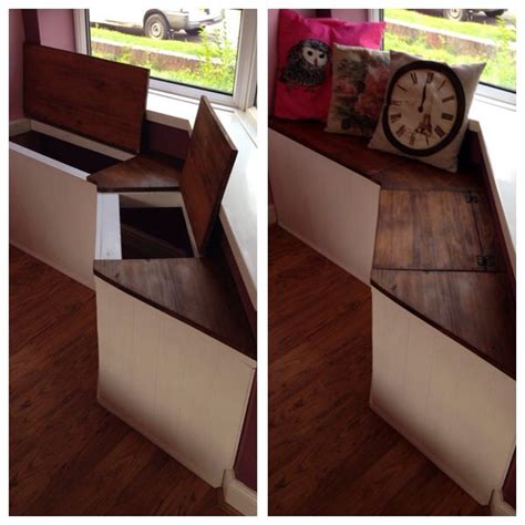 In it's simplest form, this seat can be built for around $100. I made this easy diy bay window seat / storage toy box ...