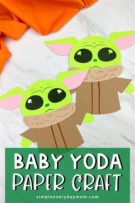 We've put together some fun baby yoda crafts for kids of all ages to try. Baby Yoda Craft in 2020 | Star wars crafts, Space crafts ...