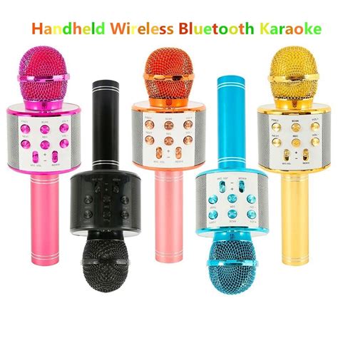 Odomy Handheld Wireless Bluetooth Karaoke Ws 858 Microphone Usb Ktv