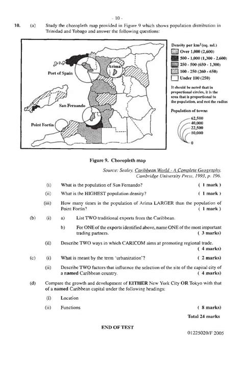 Free Geography Csec Past Papers And Answers Past Papers 1981 To 2019