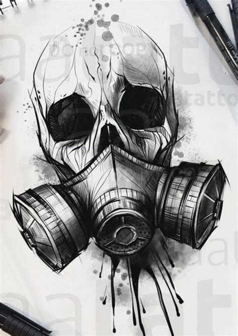 Pin By Storm Shadow On Идеи татуировок для мужчин Skull Art Drawing