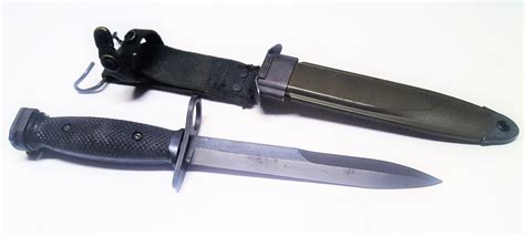 Damaged M7 Bayonet And Us Mil Scabbard For Ar 15 And M16 Rifle