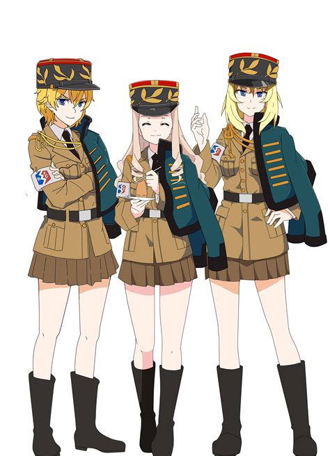 Safebooru 3girls Absurdres Aiguillette Armband Asparagus Girls Und Panzer Bc Freedom