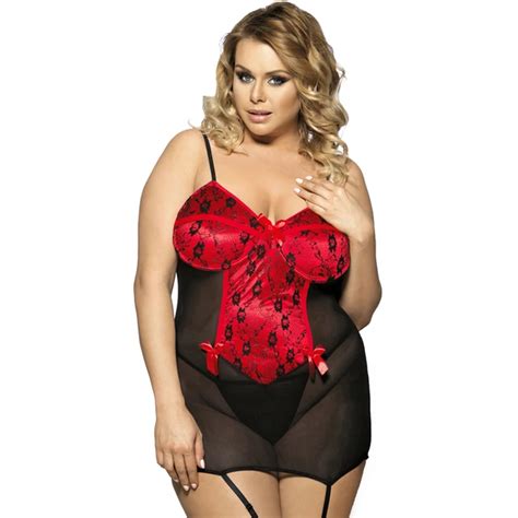Free Shipping Sexy Plus Size Body Lingerie Sexy Exotic Apparel Lingerie Grande Taille Dresses Of