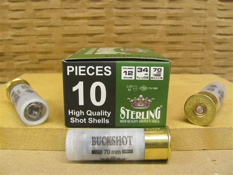 10 Round Box 12 Gauge 2 34 Inch 9 Pellet 00 Buckshot Ammo Made By