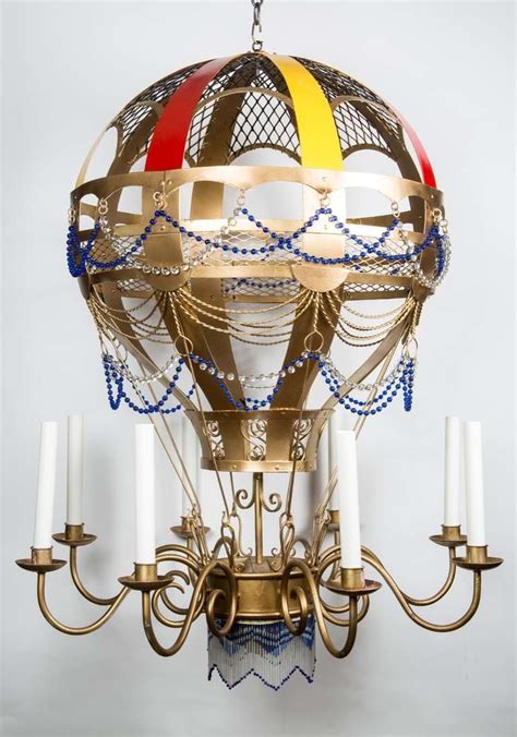 An 8 Light Chandelier In The Form Of A Hot Air Balloon at 1stdibs ...