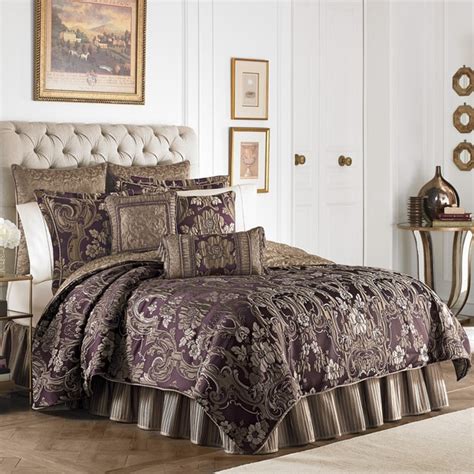 Find great deals on ebay for purple and black bed set. Croscill Everly Plum and Gold 4-piece Comforter Set - Overstock - 10704036