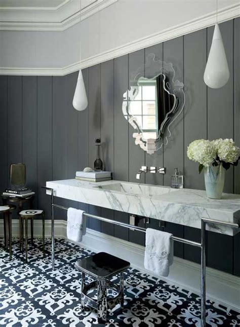 Great decoration of bathroom wall can bring different sense on your bathroom environment. 15 Art Deco Bathroom Designs To Inspire Your Relaxing ...