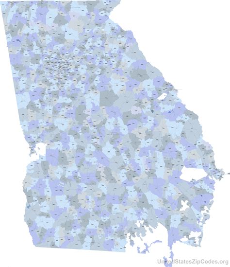 Printable Atlanta Zip Code Map