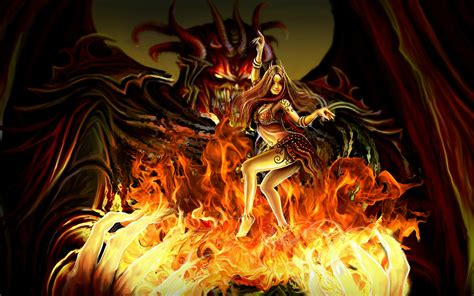 free download fantasy dark evil demon women fire drogon art wallpaper 1920x1200 [1920x1200] for