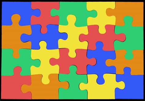 Jigsaw Vector Pieces Truss Industry Arts