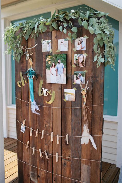 What to put in photo booth for baby shower? Kara's Party Ideas Outdoor Boho Baby Shower | Kara's Party ...
