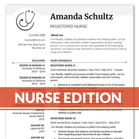 nursing resume template fillable printable pdf forms handypdf sexiz pix