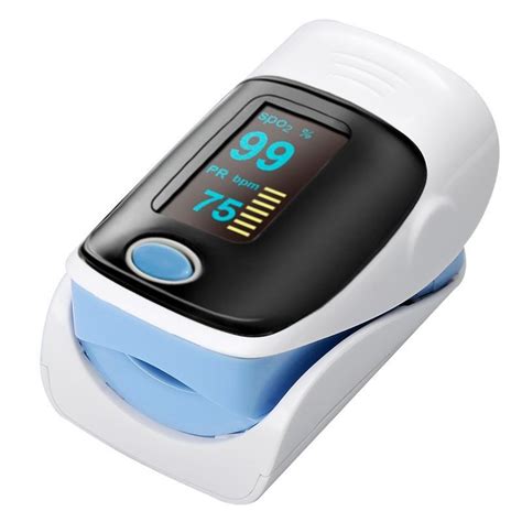 Fingertip Heart Rate Monitor With Pulse Oximeter Blue At Mighty Ape Nz