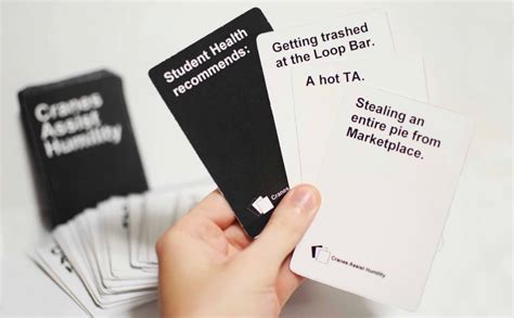 The 2.0 edition of the base game has been expanded to 600 cards (50 more than the original), 150 of them being newer cards to bring the game a bit more up to date with the times. Sophomore develops Duke-themed Cards Against Humanity parody expansion pack - The Chronicle