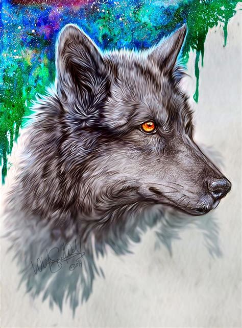 Black Galaxy By Whitespiritwolf On Deviantart Wolf Art Wolf