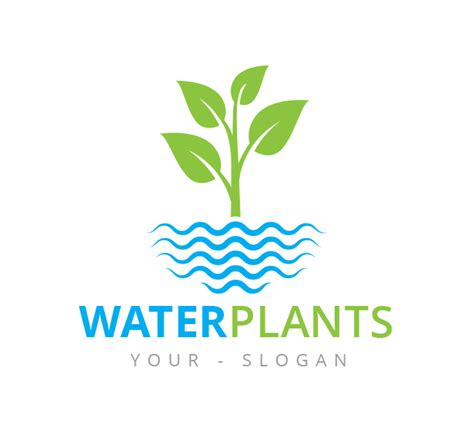Water Plants Logo And Business Card Template The Design Love