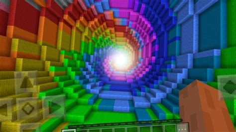 The Rainbow Dropper In Minecraft Pocket Edition Dropper Map Youtube