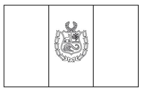 Día de la bandera peruana para colorear. Perú día 7 de Junio bandera para colorear - 1000 dibujos