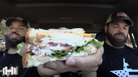 Eating Arby S Turkey Ranch Bacon Sandwich YouTube