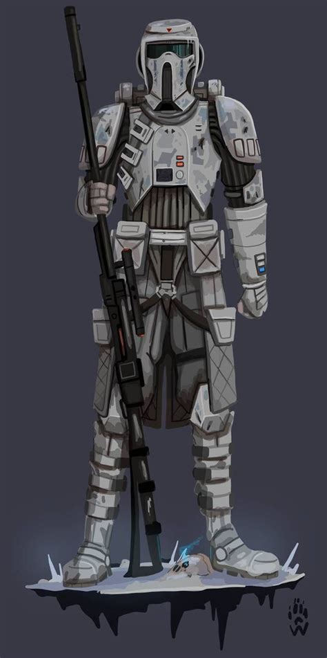 Clone Trooper Snow Scout By Wolfdog Artcorner On Deviantart In 2020
