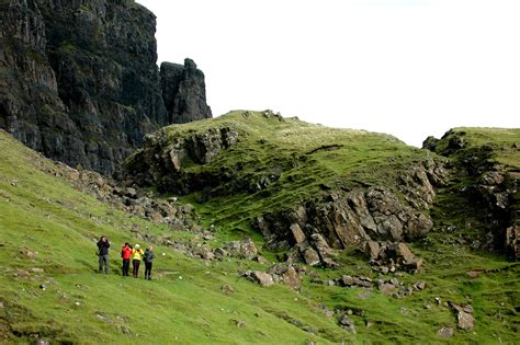 Hiking The Quiraing On The Isle Of Skye Scotland