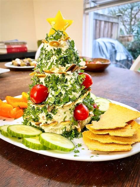 Mitten, holly leaf, christmas tree. Easy Cheesy Christmas Tree Shaped Appetizers : Christmas Cheese Tree The Girl Who Ate Everything ...