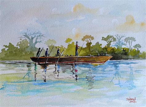 Mtwapa Creek Kenya Painting By Anthony Mwangi Fine Art America