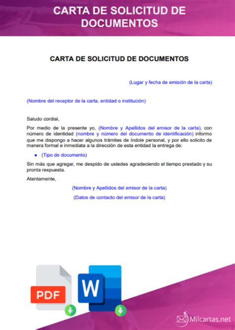 Modelo De Carta Para Adjuntar Documentos Actualizado Agosto 2023