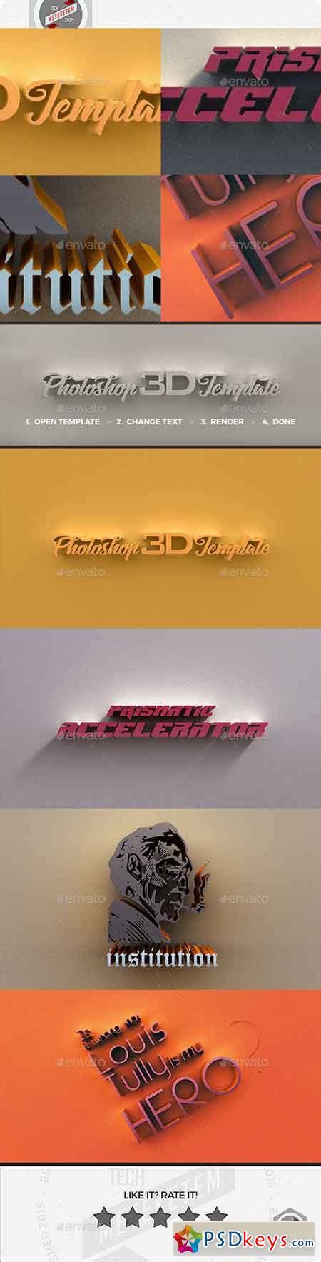 3d Photoshop Template 3 20234918 Free Download Photoshop Vector Stock