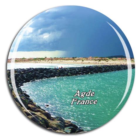 Buy Weekino France Naturist Beach Cap Dagde Fridge Magnet 3d Crystal