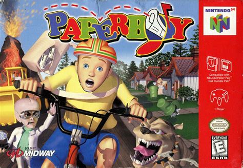 Paperboy 1999 Nintendo 64 Box Cover Art Mobygames