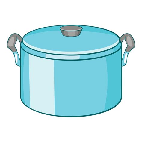 Icono De Olla Con Tapa Estilo De Dibujos Animados 14645821 Vector En