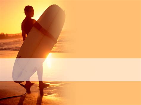 Summer Surf Slide Templates For Powerpoint Presentations Summer Surf