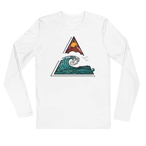 As Above So Below Long Sleeve Fitted Crew White M