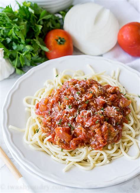 This Quick And Easy Italian Meat Sauce Is A Homemade Pasta Sauce That S Rich And Thick While