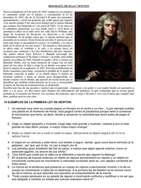 Biografía De Isaac Newton Newtons Laws Of Motion Isaac Newton