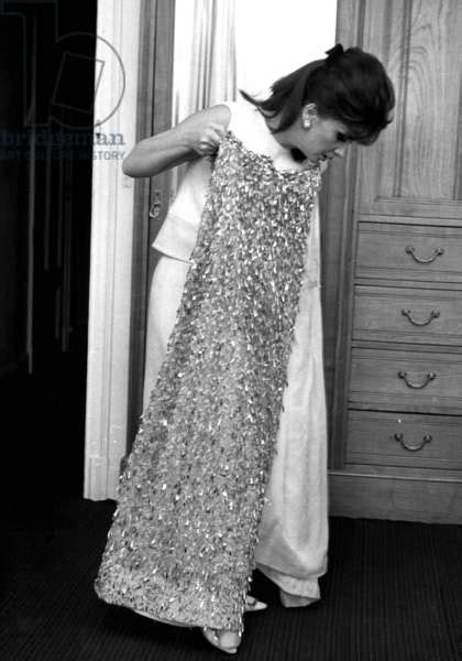 Gina Lollobrigida Preparing Her Dress For Cannes Film Festival April 29