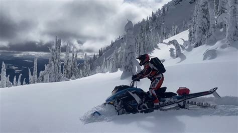 Snowmobiling Deep Powder In Sicamous Bc Youtube