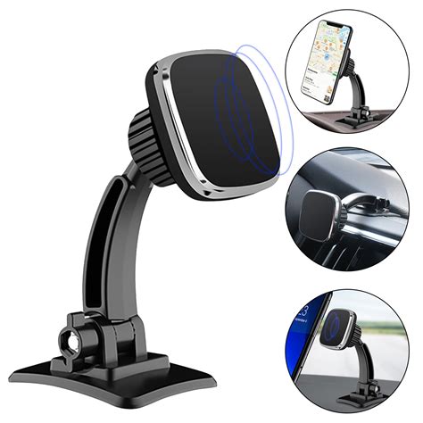 Magnetic Car Mount 360 Rotation Cell Phone Holder For Dashboard Windshield Universal Magnetic