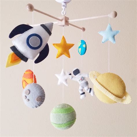 Space Mobile Planet Mobile Spaceship Mobile Solar System Etsy