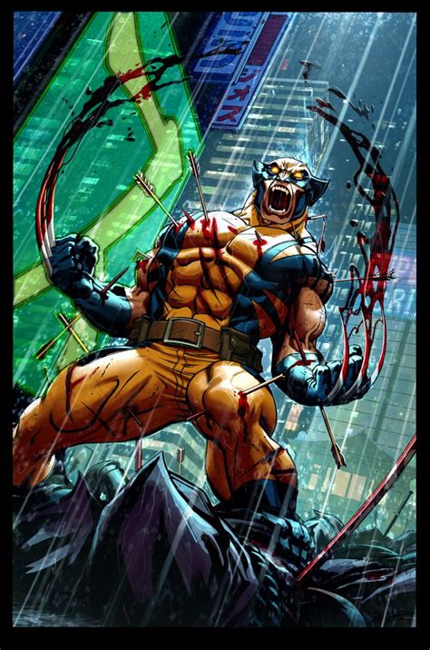 An Image Of Wolverine In The Rain