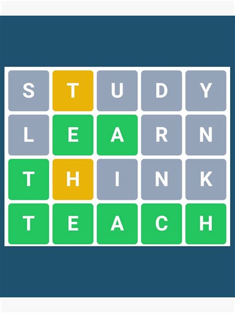 Teach Wordle Wordle Word Game For Teachers Teacher T Poster